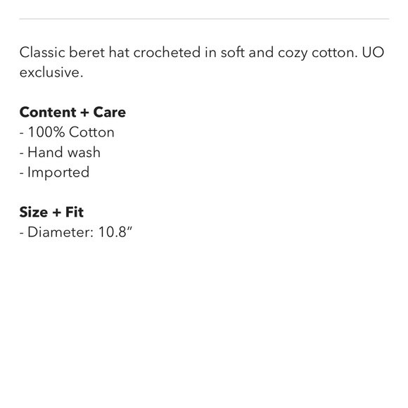 UO Crochet Beret - Picture 4 of 4
